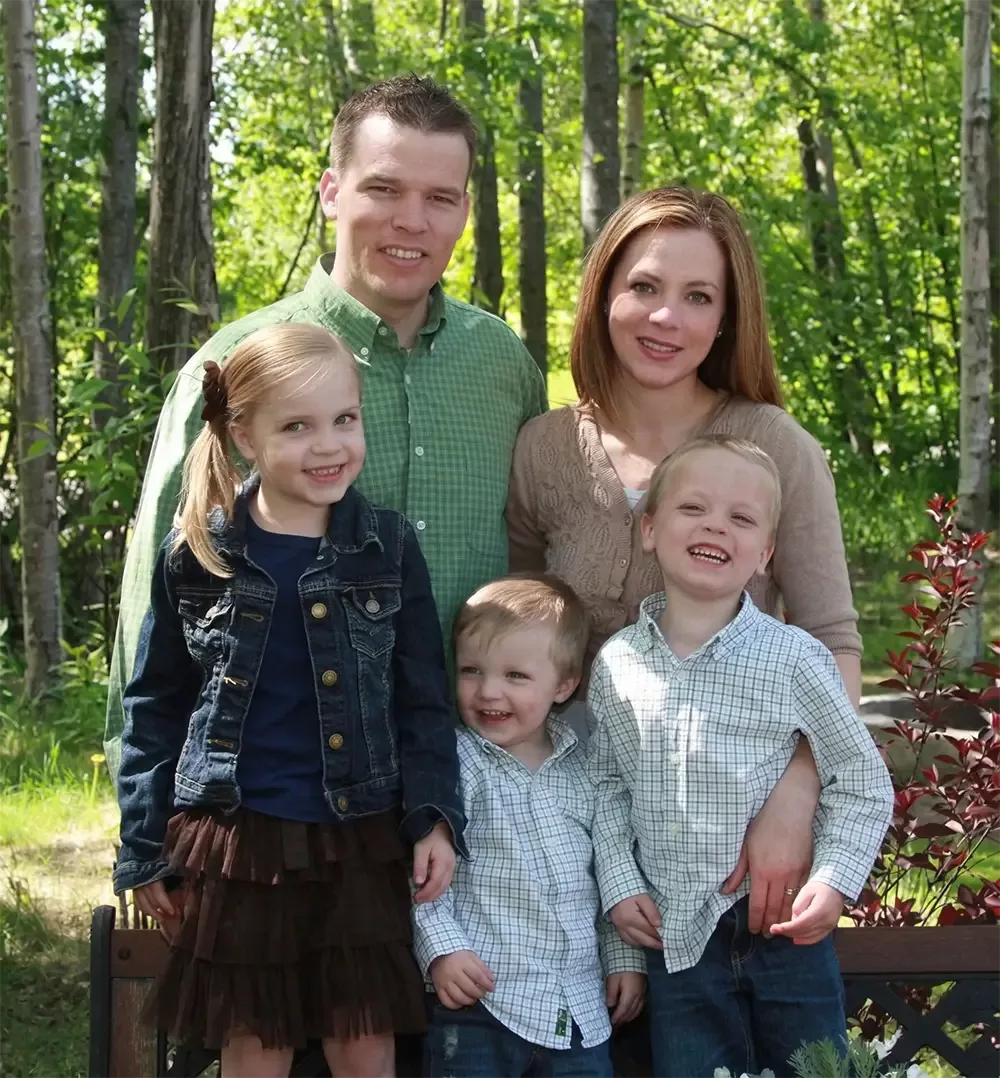 Dr. Brimhall and his family